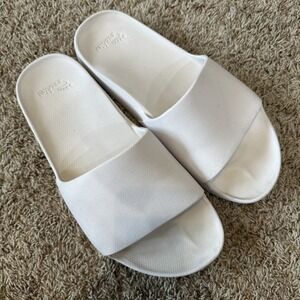 Archies Slide Sandals Mens US 11 Womens US 12 White Comfort Slip On Casual